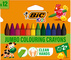 BIC Crayon de cire Plastidecor Triangle, étui de 12