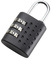JSA Cadenas à combinaison, combinaison à 3 chiffres, noir