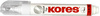 Kores Stylo correcteur "Metal Tip", blanc, contenu: 10 g