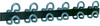 UNiLUX Patères/portemanteau mural FIL, 6 crochets, bleu