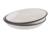 APS Assiette creuse émaillée, diamètre: 220 mm, set de 2