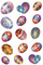 HERMA Stickers de Pâques DECOR "Oeufs de Pâques", brillant