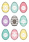 HERMA Sticker de Pâques TREND "set d'oeufs colorés"