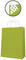 APLI Sac en papier, kraft, moyen, vert lime