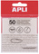 APLI Notes adhésives, 75 x 75 mm, incolore transparent