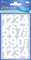 AVERY Zweckform Sticker de chiffres, chiffres 0-9, blanc
