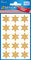 AVERY Zweckform Stickers de Noël ZDesign "étoiles", or