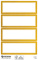 ZDesign HOME Étiquette, cadre doré, 70 x 21 mm