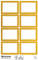 ZDesign HOME Étiquette, cadre doré, 38 x 24 mm