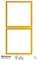 ZDesign HOME Étiquette, cadre doré, 50 x 50 mm