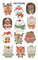 ZDesign KIDS Tatouages de Noël "Animaux"