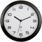 ALBA Horloge murale radiopilotée "HORNEWRC N", noir