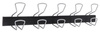 ALBA Portemanteau mural "PRO5", 5 crochets, gris/noir