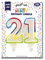 Clairefontaine Bougie nombre "Pailletée", numéro 21