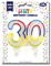Clairefontaine Bougie nombre "Pailletée", numéro 30