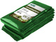 AGRIplus Bâche toile avec oeillets, 8 x 10 m, 250 g/m2, vert