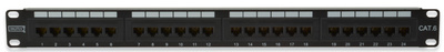 DIGITUS Panneau de brassage 19" Cat.6, classe E, 24 x RJ45