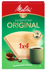 Melitta Filtre à café arôme "1x4", marron nature