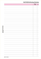 bind Fiche de rechange pour notes Manager, A5, ligné