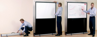 nobo Ecran de projection portable, surface de projection: