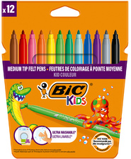 BIC KIDS Feutre Kid Couleur medium, étui en carton de 18
