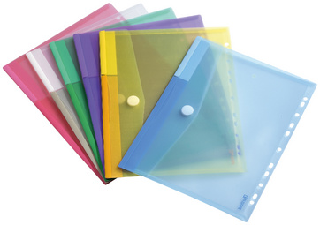 Enveloppes plastiques d'expédition colorées,10 Pièces Pochette