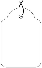 APLI Etiquette à suspendre, dimensions: 15 x 24 mm, blanc