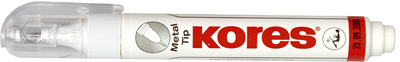 Kores Stylo correcteur "Metal Tip", blanc, contenu: 10 g