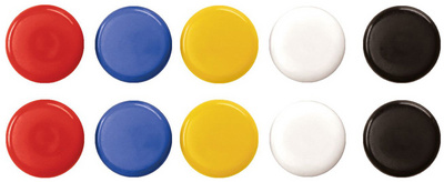 magnetoplan aimants de signalisation 20 mm, assorti