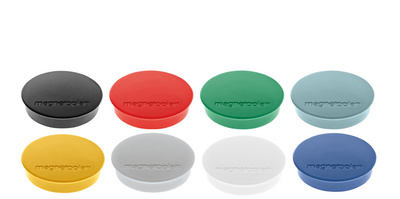 magnetoplan Discofix aimant rond "standard", blanc