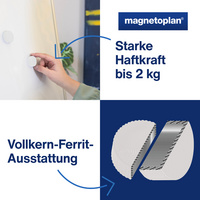 magnetoplan Discofix aimant rond "magnum", jaune