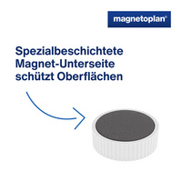 magnetoplan Discofix aimant rond "magnum", jaune