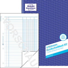 AVERY Zweckform Formularbuch "2 Kolonnen-Durchschreibbuch"