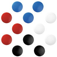herlitz Aimants, rond, diamètre: 30 mm, assorti en couleur
