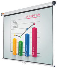 nobo Ecran de projection Standard, (L)1.750 x (H)1.090 mm