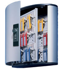 phoenix Armoire à clés KC0603K pour 100 clés, gris clair