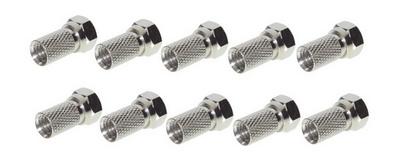 shiverpeaks Connecteur F BASIC-S, fiche F mâle Twist-on