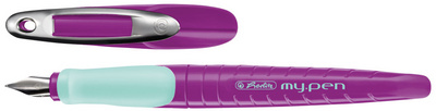 herlitz Stylo plume my.pen, plume: M, noir / blanc