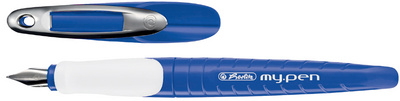herlitz Stylo plume my.pen, plume: M, noir / blanc