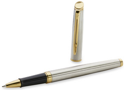 WATERMAN Stylo roller Hémisphère, vernis G.C., noir