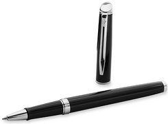 WATERMAN Stylo roller Hémisphère, vernis G.C., noir