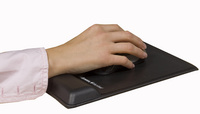 Fellowes Repose-poignet Health-V, recouvert de Lycra, noir