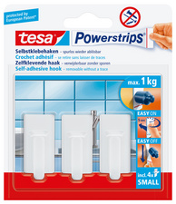 tesa Powerstrips Crochet adhésif SMALL classic, blanc
