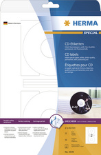 HERMA Etiquette CD/DVD Inkjet SPECIAL Maxi, diamètre: 116 mm