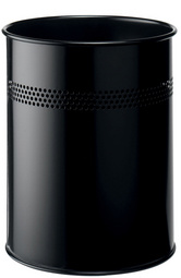DURABLE Corbeille à papier METALLIQUE, rond, 15 litres