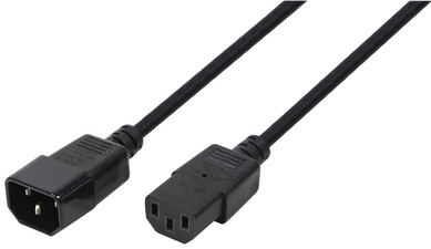 LogiLink Câble d'alimentation à 3 broches, mâle - femelle