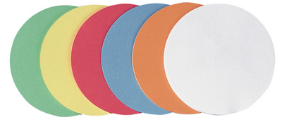 FRANKEN Carte de présentation, rond, diamètre: 140 mm