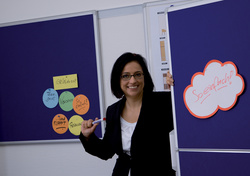 FRANKEN Carte nuage pour présentation, 620 x 370 mm, blanc