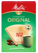 Melitta Filtre à café arôme "102", marron nature