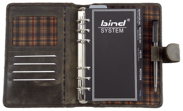 bind Terminplaner Modell 10101-1, A6, ohne Kalender, braun
